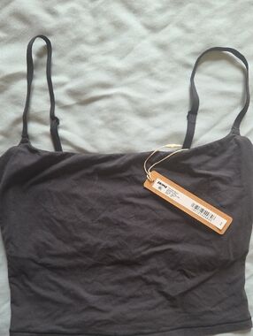 SKIMS Black Slim Spaghetti Strap Camisole